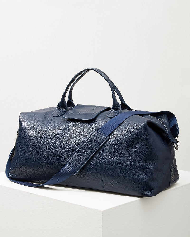 Stanford Navy Leather Duffel Bag Navy | Tommy Bahama Popular - Stanford Navy Leather Duffel Bag