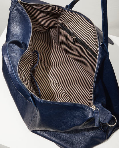 Stanford Navy Leather Duffel Bag Navy | Tommy Bahama Popular - Stanford Navy Leather Duffel Bag