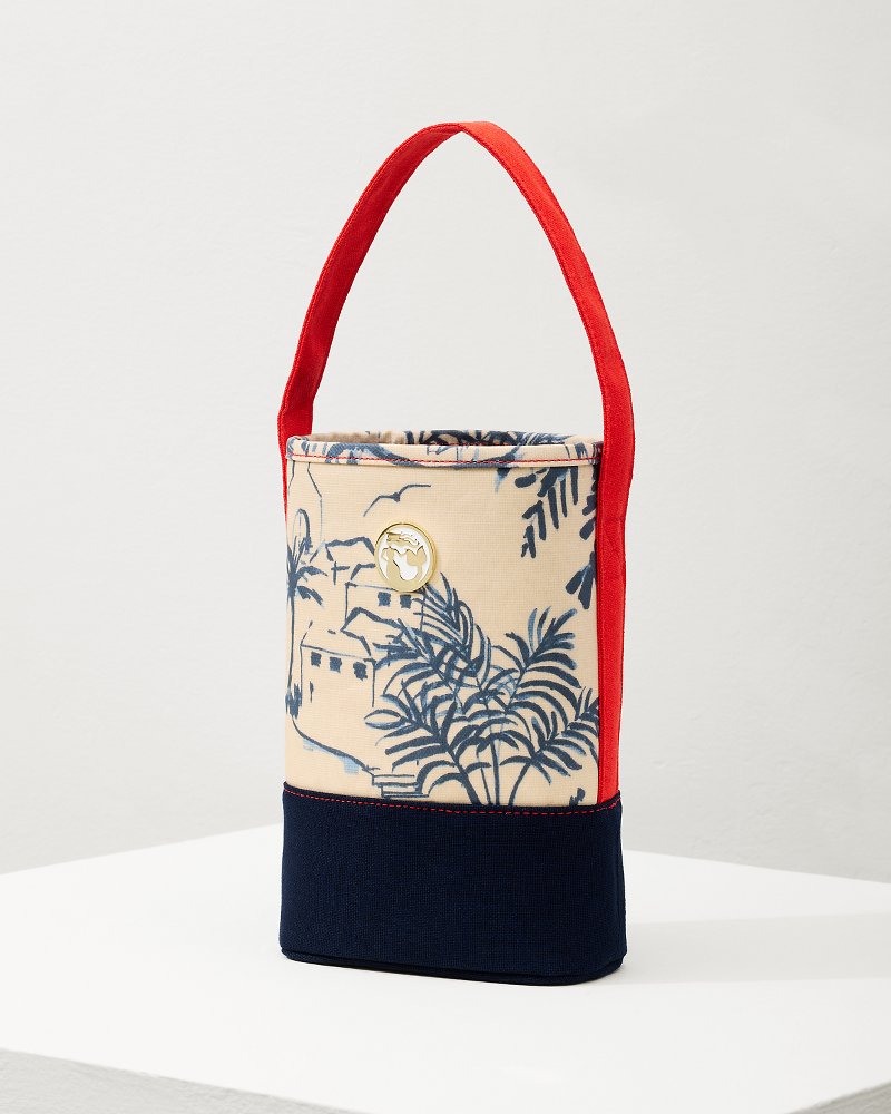 Daise Seascape Wine Caddy Navy | Tommy Bahama Great Value - Daise Seascape Wine Caddy