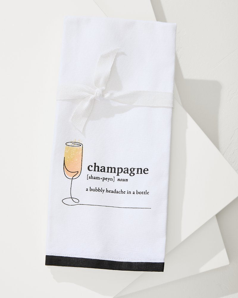 Champagne Bar Towel White | Tommy Bahama Value - Champagne Bar Towel