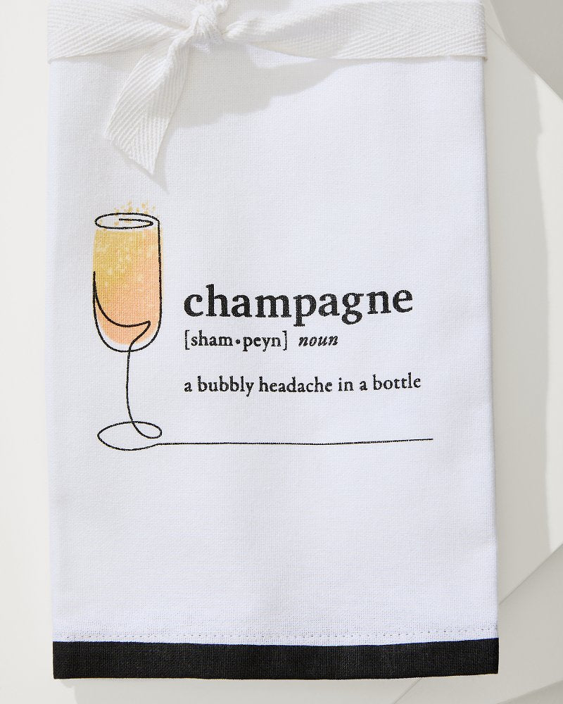 Champagne Bar Towel White | Tommy Bahama Value - Champagne Bar Towel