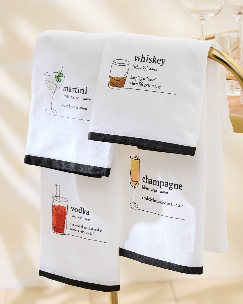 Champagne Bar Towel White | Tommy Bahama Value - Champagne Bar Towel