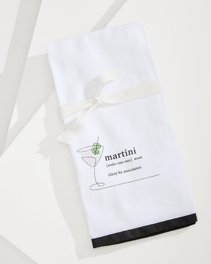 Martini Bar Towel White | Tommy Bahama Premium - Martini Bar Towel