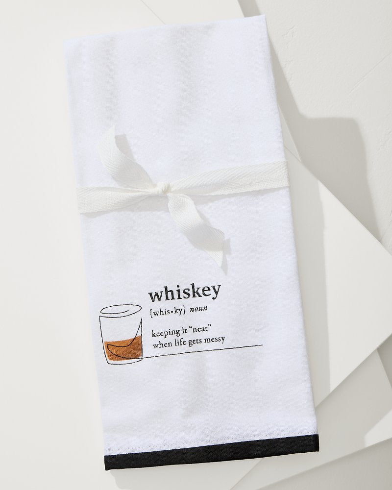 Whiskey Bar Towel White | Tommy Bahama Customer Favorite - Whiskey Bar Towel