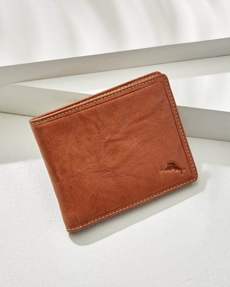 Crunch Slimfold Wallet Tan | Tommy Bahama Everyday - Crunch Slimfold Wallet