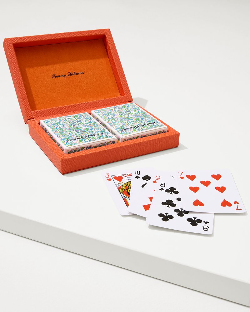 Tommy Bahama Poker Card Set Orange | Tommy Bahama Everyday - Tommy Bahama Poker Card Set