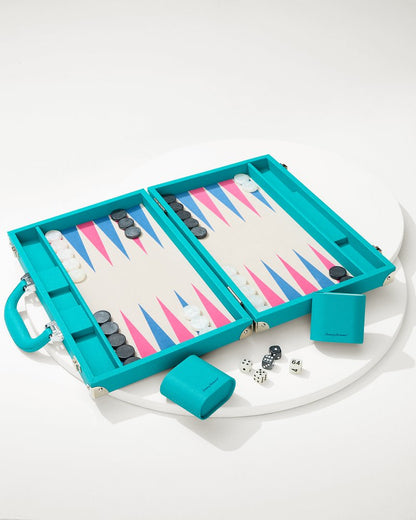 Backgammon Game Set Teal | Tommy Bahama Classic - Backgammon Game Set