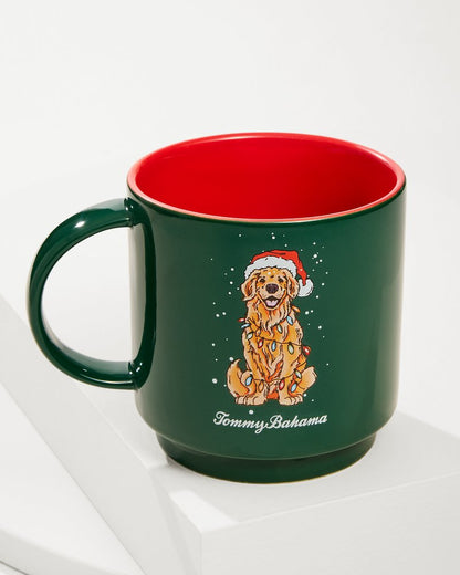 Huladay Retriever Stackable Mug Green | Tommy Bahama Discount - Huladay Retriever Stackable Mug