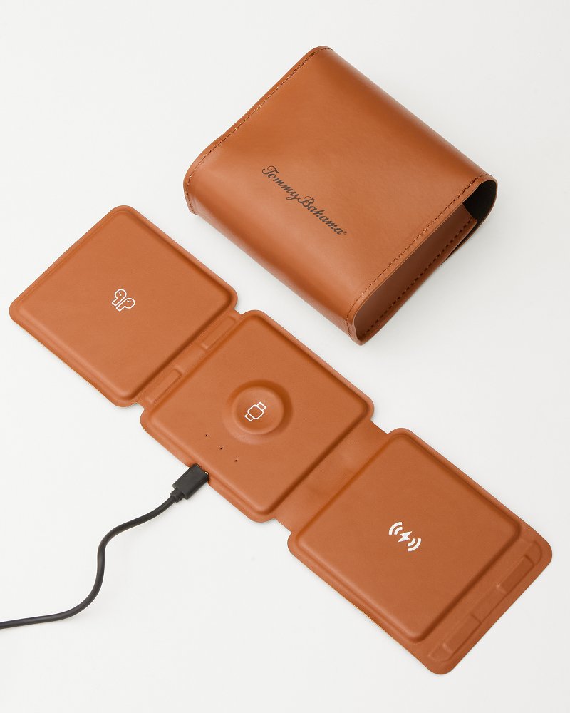 3-In-1 Wireless Charging Pad Brown | Tommy Bahama Sale - 3-In-1 Wireless Charging Pad