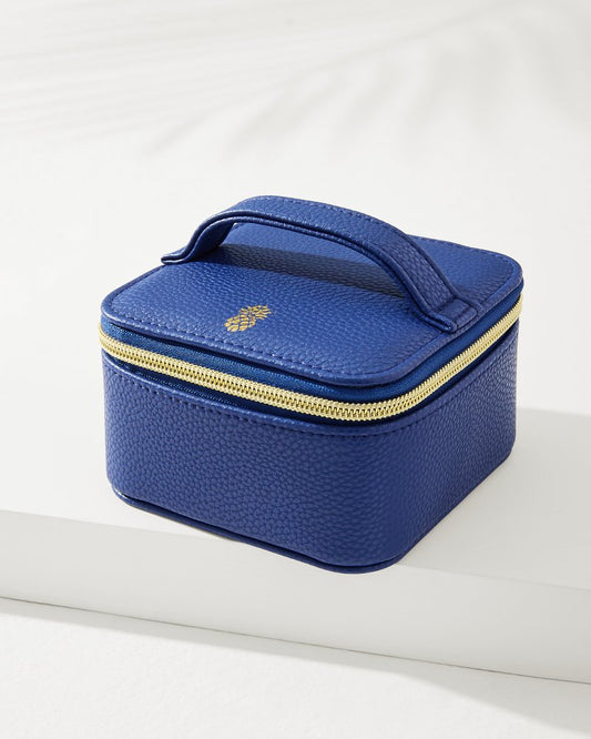 Leah Navy Travel Jewelry Case With Pouch Navy | Tommy Bahama Top Pick - Leah Navy Travel Jewelry Case With Pouch