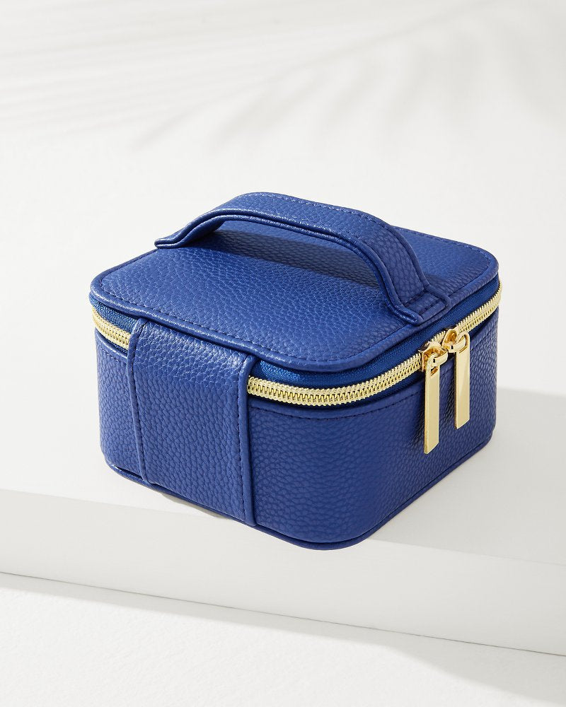Leah Navy Travel Jewelry Case With Pouch Navy | Tommy Bahama Top Pick - Leah Navy Travel Jewelry Case With Pouch
