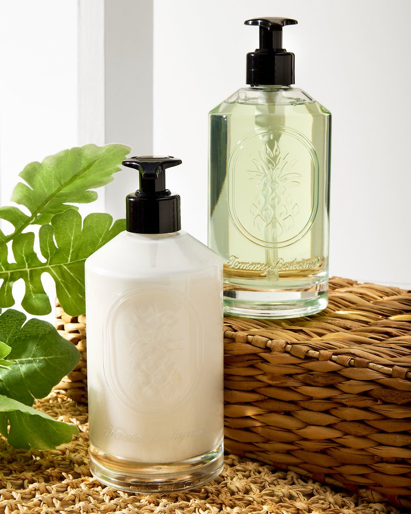 Island Blend Glass Hand Soap & Lotion Set Island Blend | Tommy Bahama Discount - Island Blend Glass Hand Soap & Lotion Set