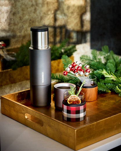 Corkcicle® 36-oz. Travel Thermos With Built-In Cups Slate | Tommy Bahama Exclusive - Corkcicle® 36-oz. Travel Thermos With Built-In Cups