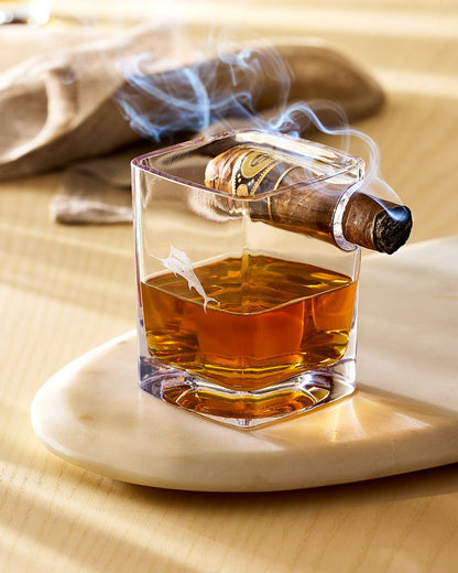 Etched Marlin Corkcicle® Cigar Glass Clear | Tommy Bahama Trusted - Etched Marlin Corkcicle® Cigar Glass