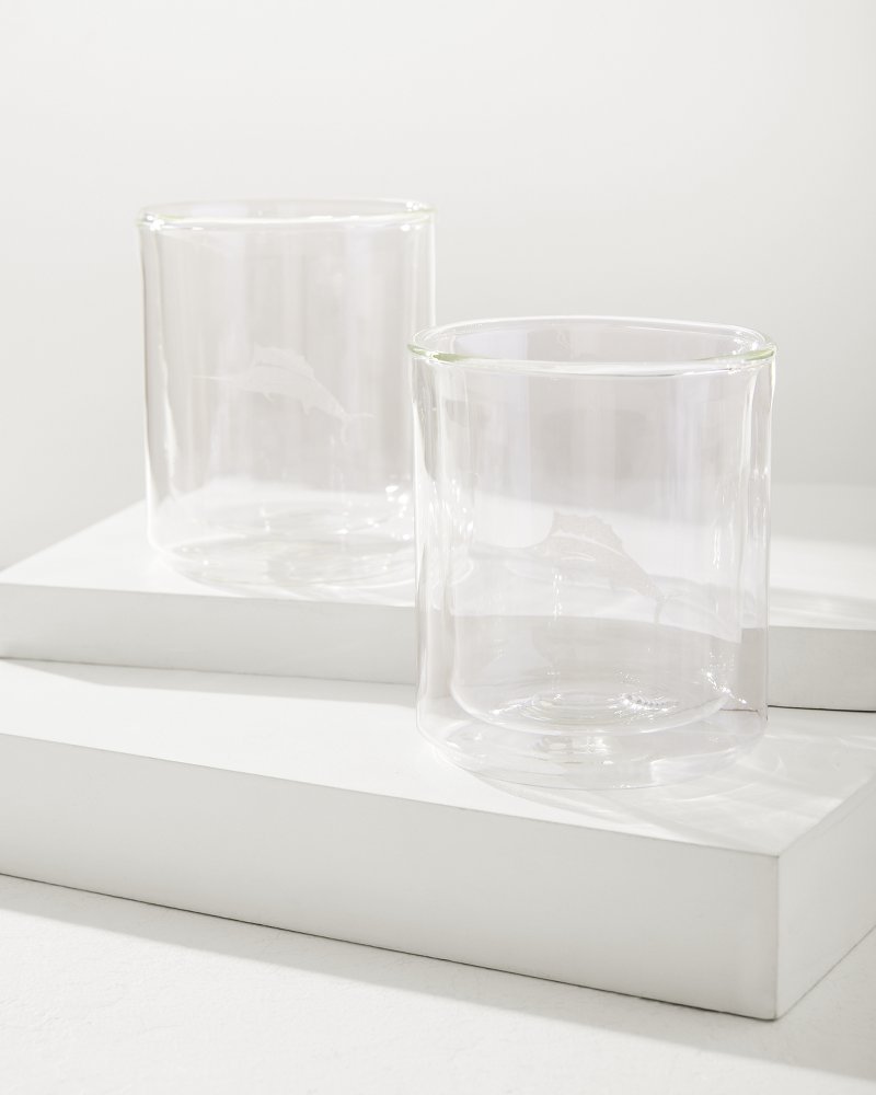 Marlin 12-oz. Corkcicle® Rocks Glass - Set of 2 Clear | Tommy Bahama Best Price - Marlin 12-oz. Corkcicle® Rocks Glass - Set of 2
