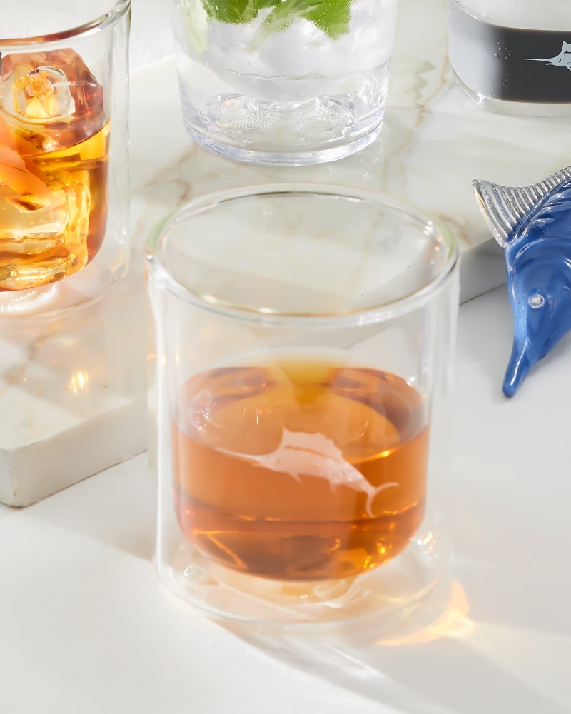 Marlin 12-oz. Corkcicle® Rocks Glass - Set of 2 Clear | Tommy Bahama Best Price - Marlin 12-oz. Corkcicle® Rocks Glass - Set of 2