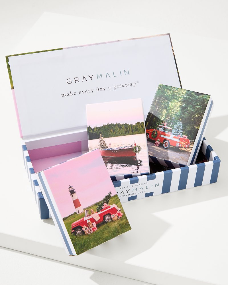 Gray Malin's The Holiday 3-in-1 Puzzle Set Multicolor | Tommy Bahama Sale - Gray Malin's The Holiday 3-in-1 Puzzle Set