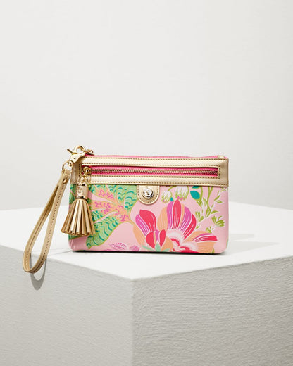 Flamingo Pineapple Tassel Wristlet Pink Multi | Tommy Bahama Recommended - Flamingo Pineapple Tassel Wristlet