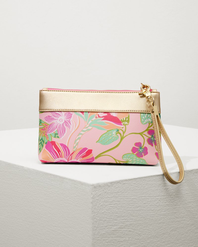 Flamingo Pineapple Tassel Wristlet Pink Multi | Tommy Bahama Recommended - Flamingo Pineapple Tassel Wristlet