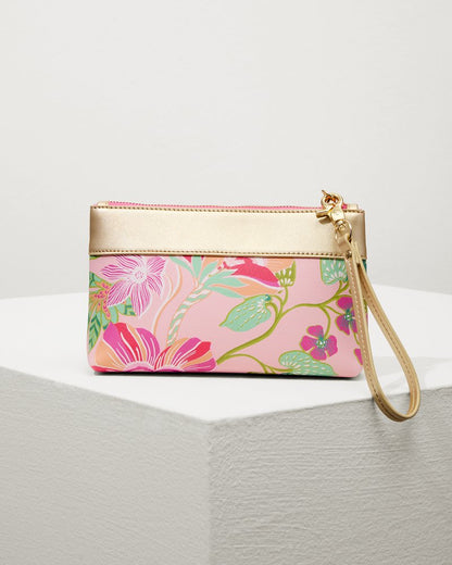 Flamingo Pineapple Tassel Wristlet Pink Multi | Tommy Bahama Recommended - Flamingo Pineapple Tassel Wristlet