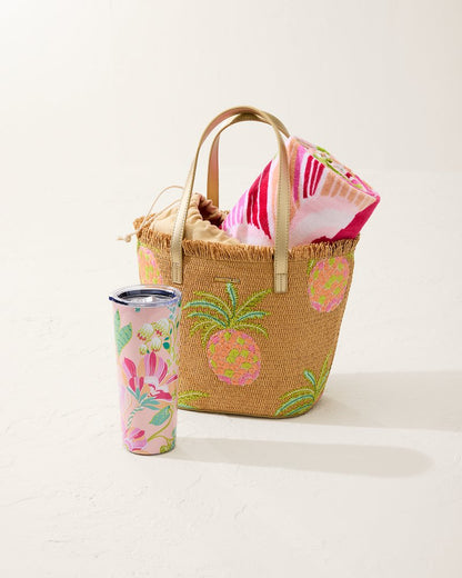 Flamingo Pineapple 22-oz. Tumbler Pink | Tommy Bahama Latest - Flamingo Pineapple 22-oz. Tumbler
