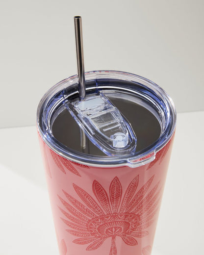 Palmetto Frond 30-oz. Tumbler Red | Tommy Bahama Essential - Palmetto Frond 30-oz. Tumbler