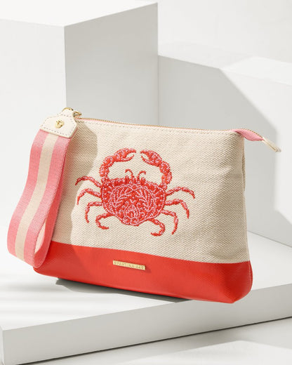 Embroidered Red Crab Carina Wristlet Red Crab | Tommy Bahama Discount - Embroidered Red Crab Carina Wristlet