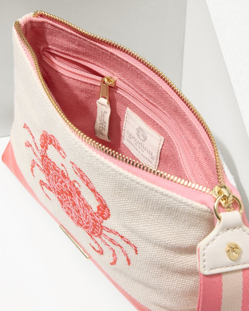 Embroidered Red Crab Carina Wristlet Red Crab | Tommy Bahama Discount - Embroidered Red Crab Carina Wristlet