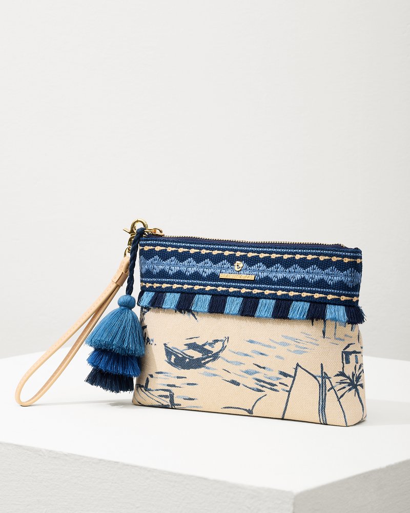Daise Seascape Maci Wristlet Daise Seascape | Tommy Bahama Smart Buy - Daise Seascape Maci Wristlet