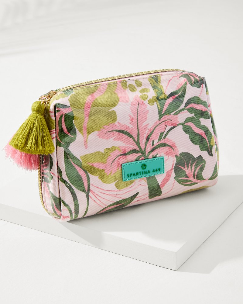 Palm Paradise Cosmetic Pouch Spartinapalm Paradise | Tommy Bahama Essential - Palm Paradise Cosmetic Pouch