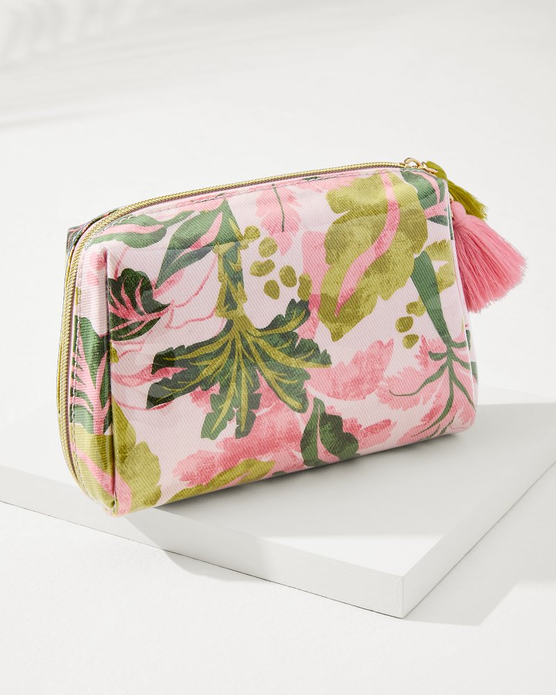 Palm Paradise Cosmetic Pouch Spartinapalm Paradise | Tommy Bahama Essential - Palm Paradise Cosmetic Pouch