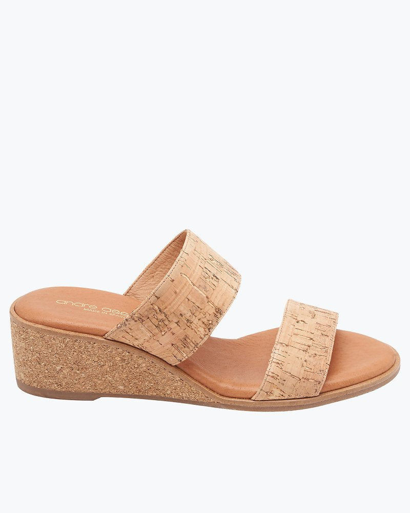 André Assous Gwenn Cork Wedge Sandals Natural | Tommy Bahama Deals - André Assous Gwenn Cork Wedge Sandals