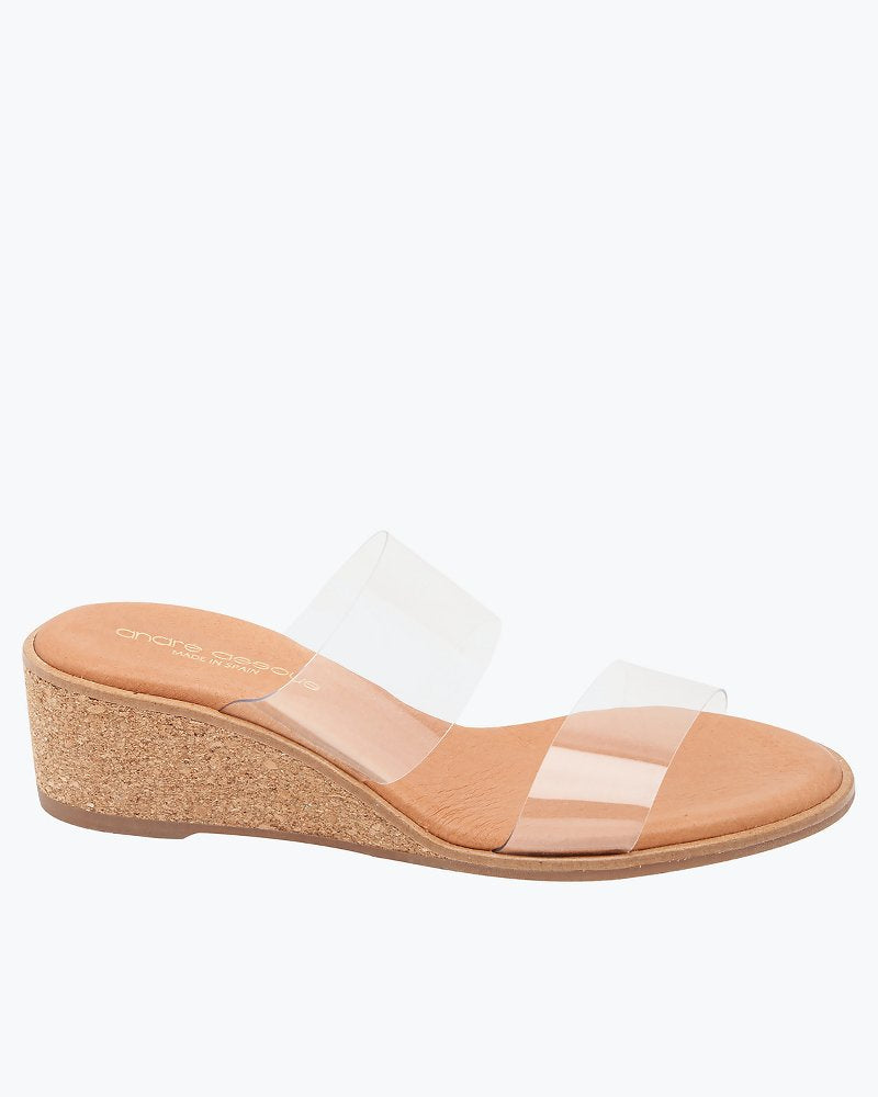 André Assous Gwenn Clear Wedge Sandals Clear | Tommy Bahama Top Pick - André Assous Gwenn Clear Wedge Sandals