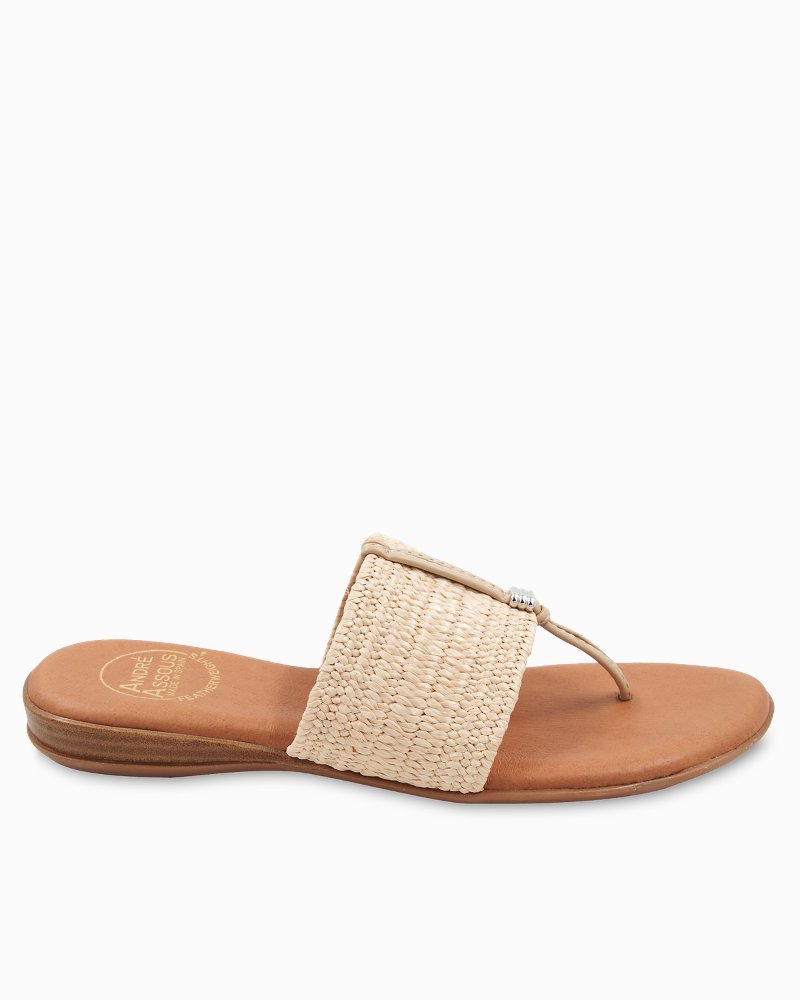 André Assous Nice Featherweights™ Raffia Sandals Natural | Tommy Bahama Customer Favorite - André Assous Nice Featherweights™ Raffia Sandals