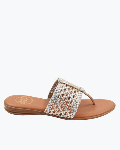 André Assous Nice Featherweights™ Metallic Sandals Metallic | Tommy Bahama Latest - André Assous Nice Featherweights™ Metallic Sandals