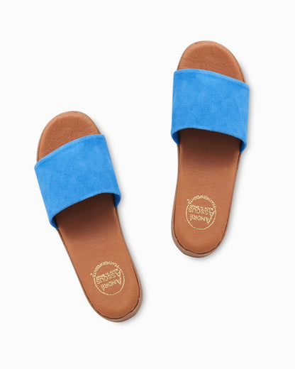 André Assous Paloma Suede Featherweights™ Sandals Blue | Tommy Bahama Smart Buy - André Assous Paloma Suede Featherweights™ Sandals