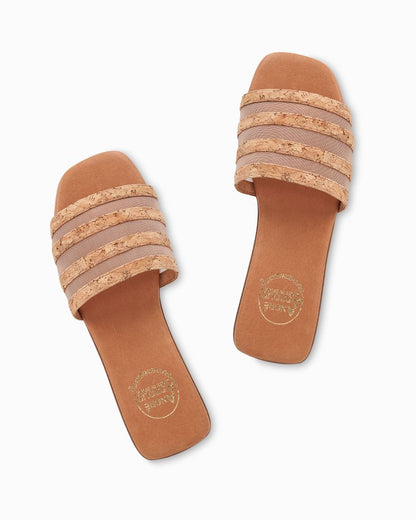 André Assous Kaila Cork & Mesh Sandals Natural | Tommy Bahama Premium - André Assous Kaila Cork & Mesh Sandals
