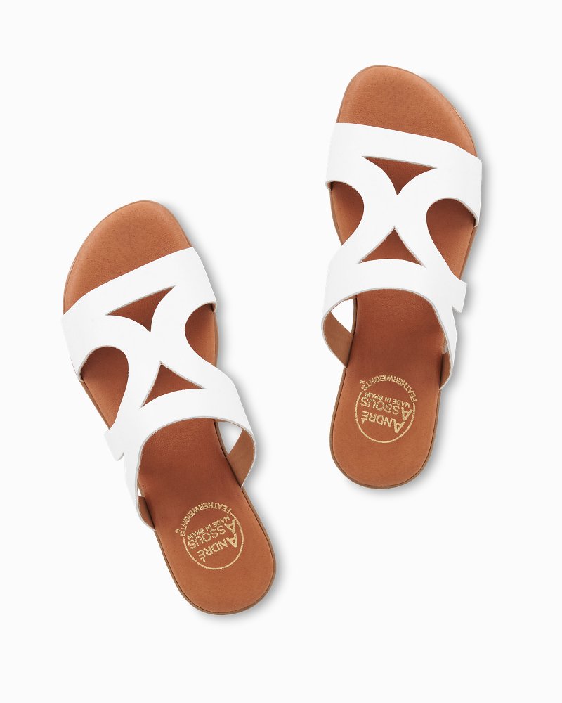 André Assous Nailea Nappa Sandals White | Tommy Bahama Trending - André Assous Nailea Nappa Sandals