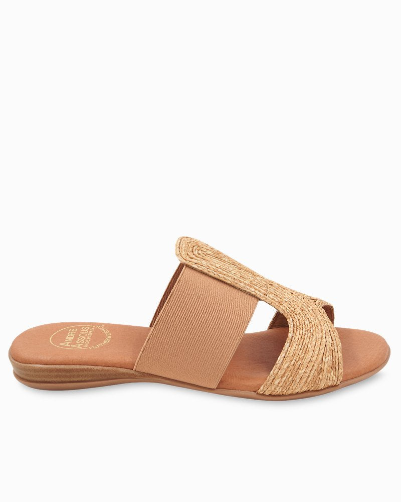 André Assous Noor Raffia Stretch Sandals Natural | Tommy Bahama Premium - André Assous Noor Raffia Stretch Sandals