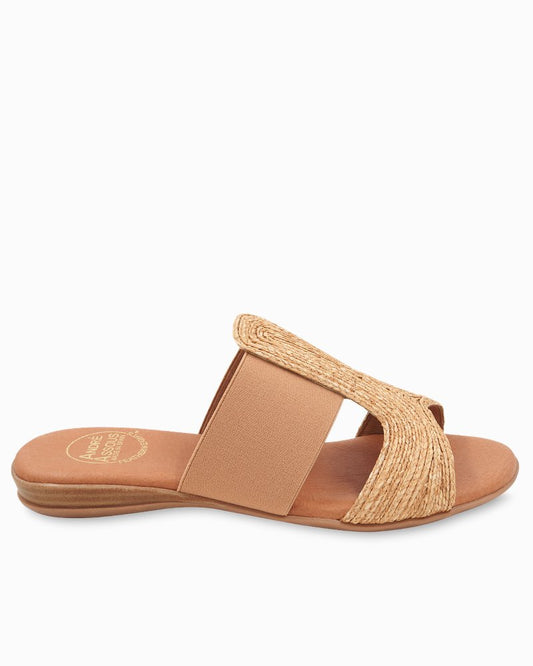 André Assous Noor Raffia Stretch Sandals Natural | Tommy Bahama Premium - André Assous Noor Raffia Stretch Sandals