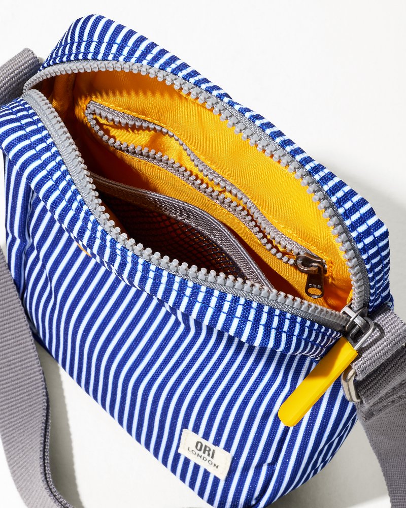 Bond Hickory Stripe Canvas Crossbody Hickory Stripe | Tommy Bahama Special Offer - Bond Hickory Stripe Canvas Crossbody