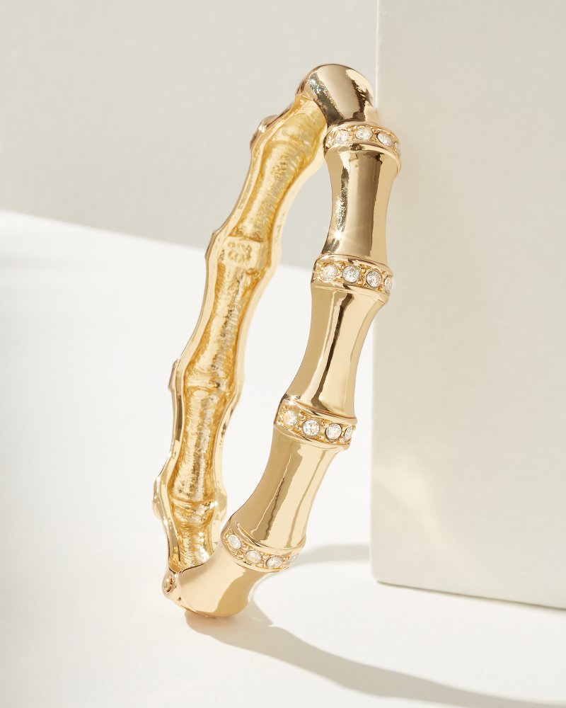 Island Essence Bamboo Bangle Bracelet Gold | Tommy Bahama Signature - Island Essence Bamboo Bangle Bracelet