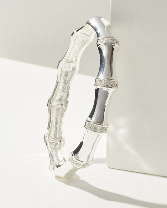 Island Essence Bamboo Bangle Bracelet Silver | Tommy Bahama Featured - Island Essence Bamboo Bangle Bracelet