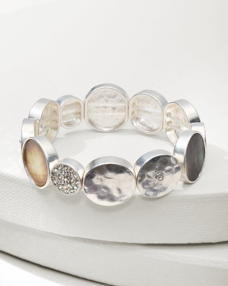 Marco Island Shell Stretch Bracelet Silver | Tommy Bahama Signature - Marco Island Shell Stretch Bracelet