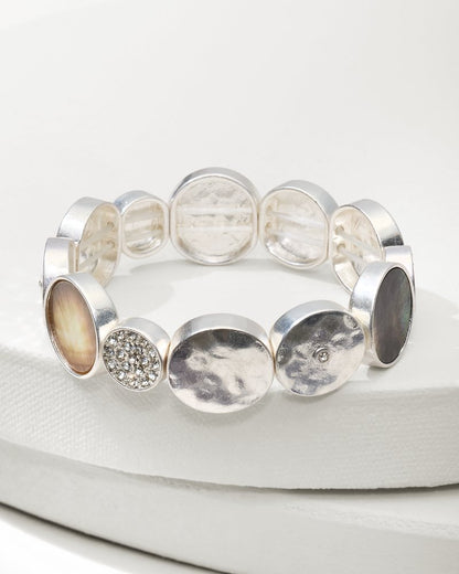 Marco Island Shell Stretch Bracelet Silver | Tommy Bahama Signature - Marco Island Shell Stretch Bracelet