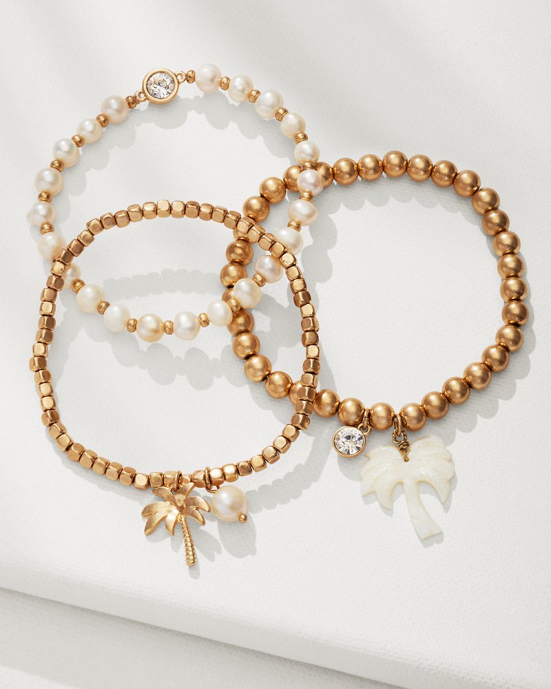 Kihei Collection Stretch Charm Bracelet Set Gold | Tommy Bahama Latest - Kihei Collection Stretch Charm Bracelet Set