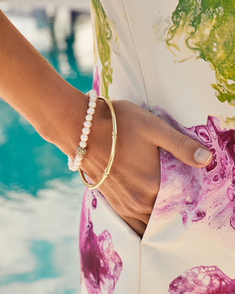 Seaside Bamboo Bangle Set Gold | Tommy Bahama Value - Seaside Bamboo Bangle Set
