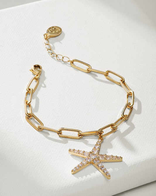 Indigo Bay Starfish Charm Bracelet Gold | Tommy Bahama Top Pick - Indigo Bay Starfish Charm Bracelet