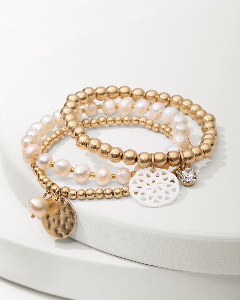 Madeira Charm Stretch Bracelet Set Gold | Tommy Bahama Trusted - Madeira Charm Stretch Bracelet Set