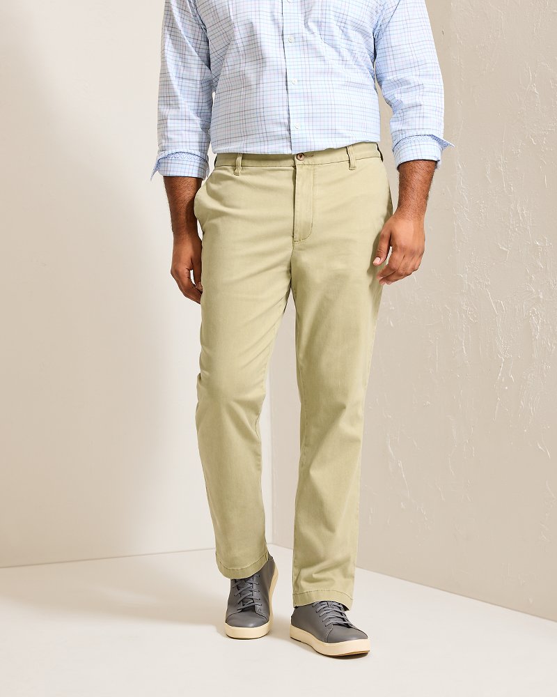 Big & Tall Boracay Flat-Front Chino Pants Khaki | Tommy Bahama Signature - Big & Tall Boracay Flat-Front Chino Pants